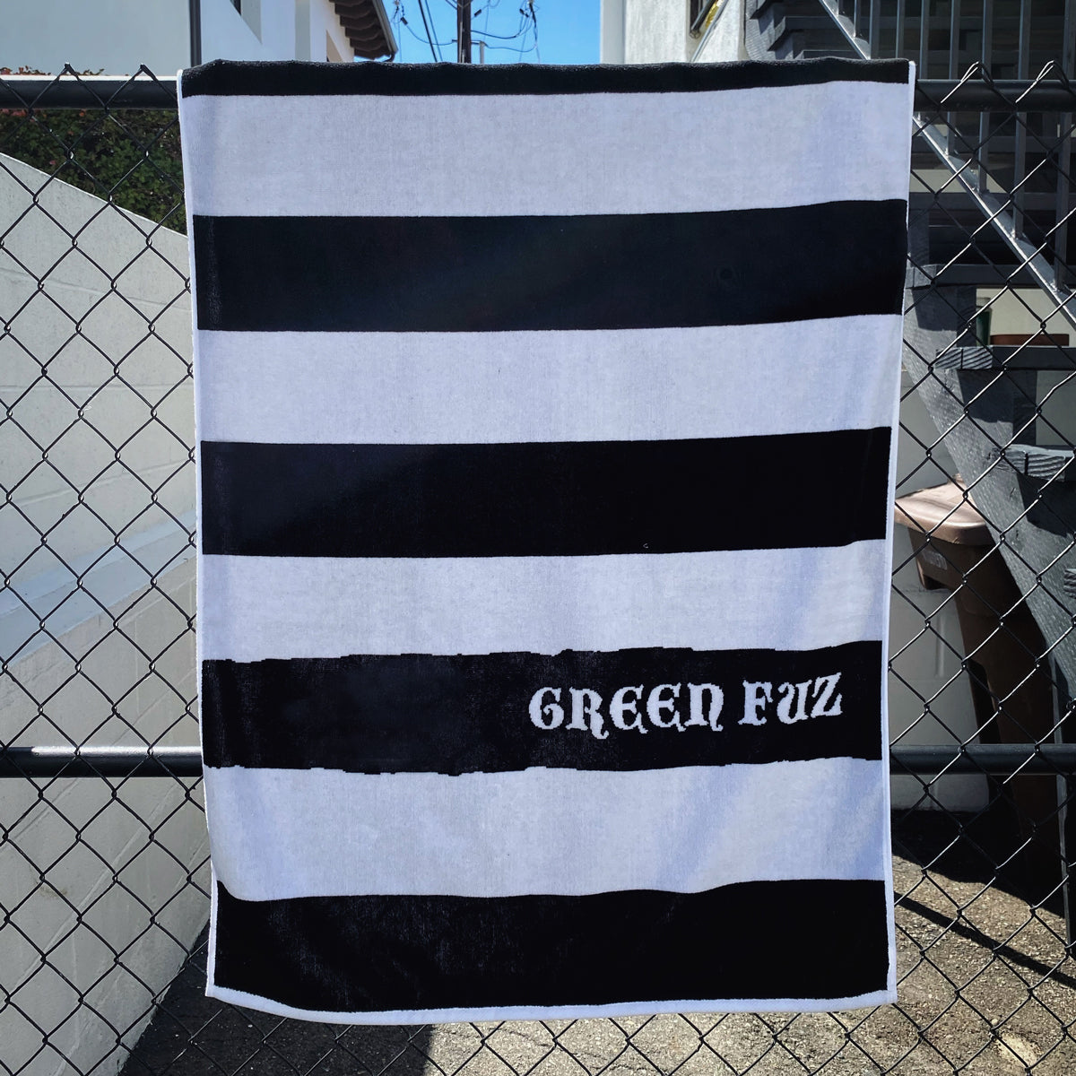 Green Fuz Beach Towel