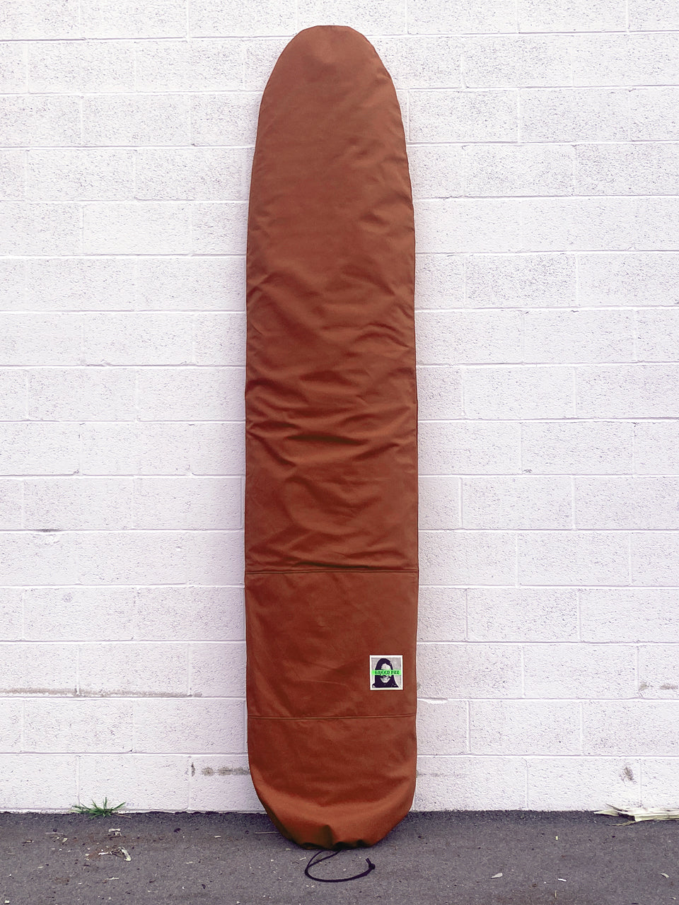 Green Fuz Bloom Water Canvas Longboard Bag - Front