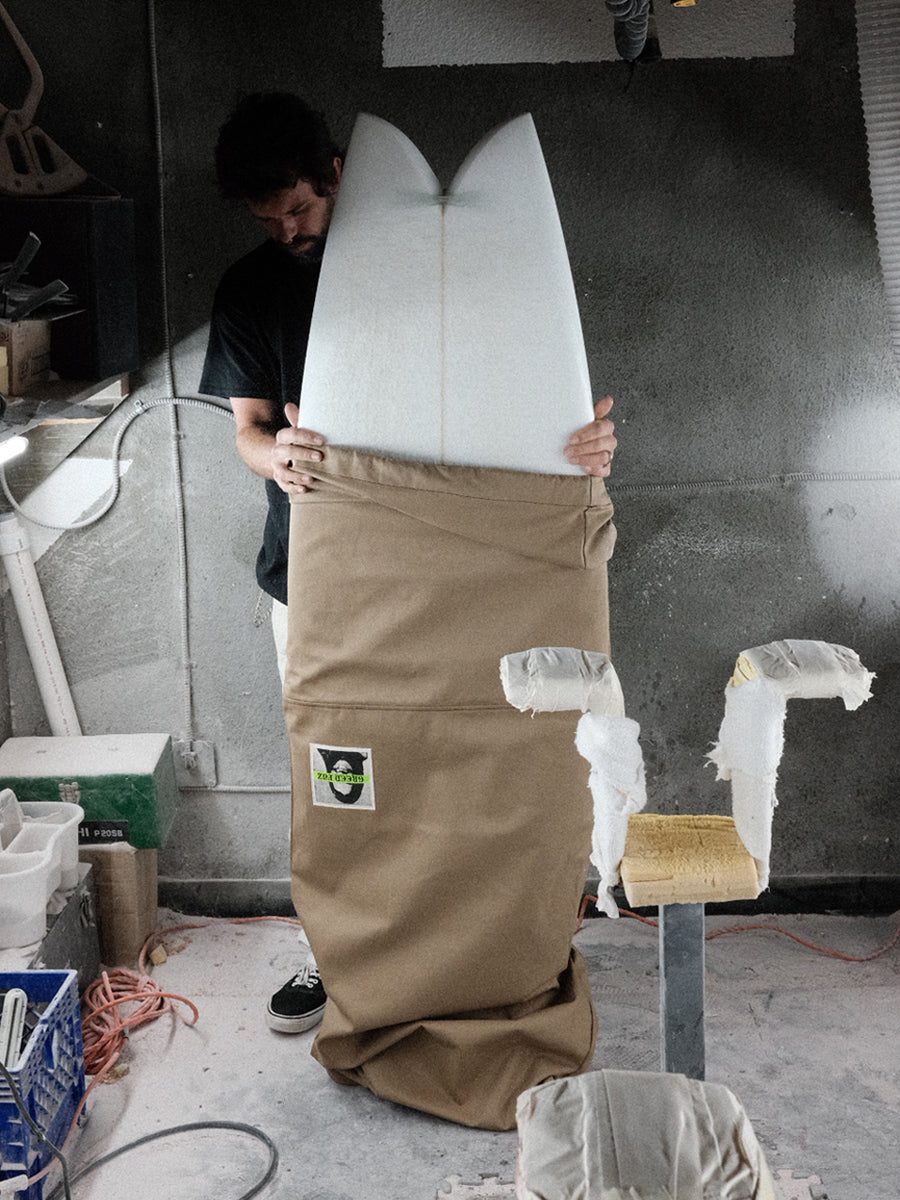 Surplus Canvas Board Bag // Green Fuz Surf Co