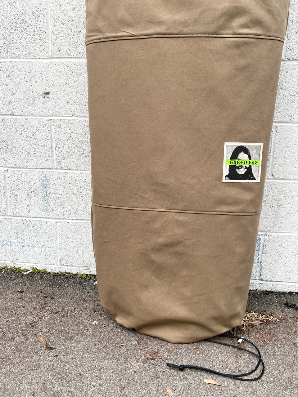 Green Fuz Surplus Canvas Longboard Board Bag Detail