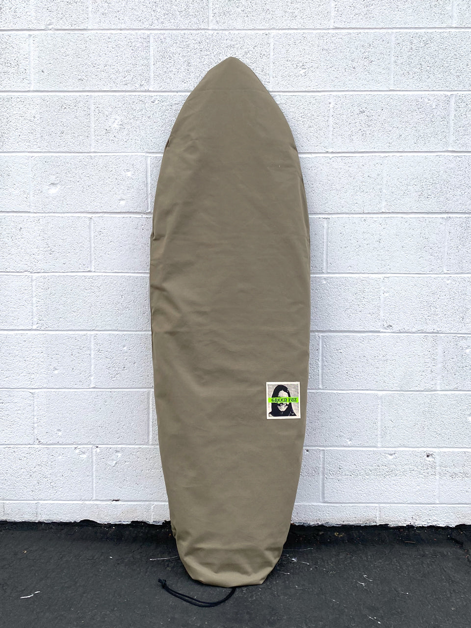 Green Fuz Army Canvas Board Bag Front