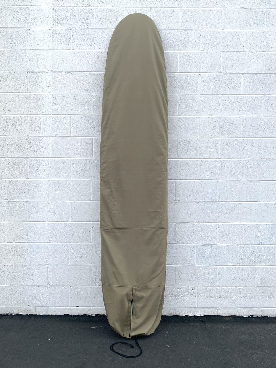 Green Fuz Army Canvas Longboard Board Bag Back