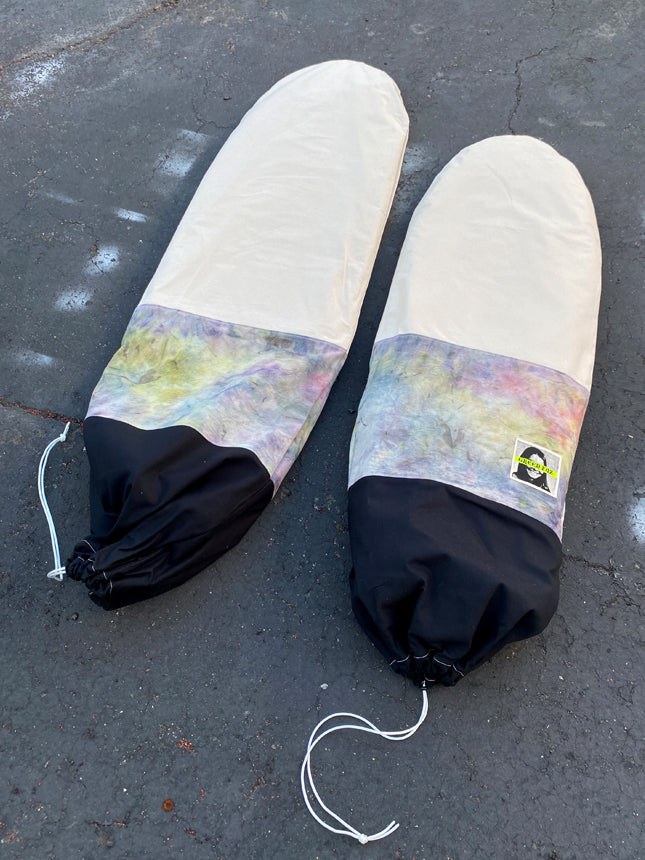 Green Fuz Eccentric Canvas Board Bag Pair