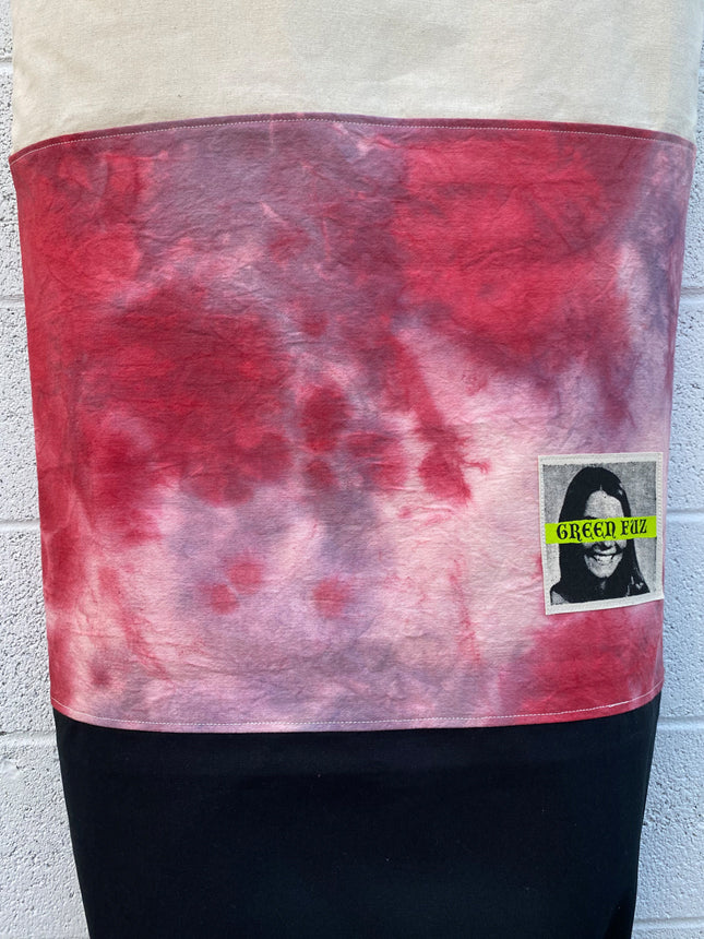 Green Fuz Loaded Canvas Board Bag Dye Detail