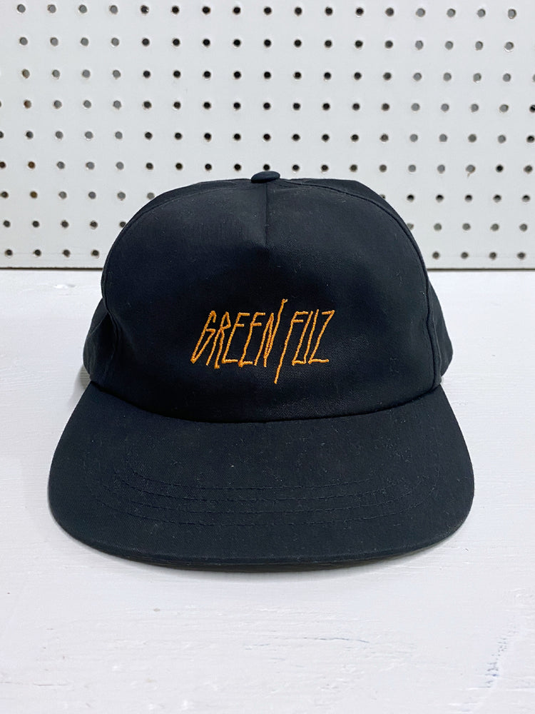 Green Fuz Vamp Hat Front