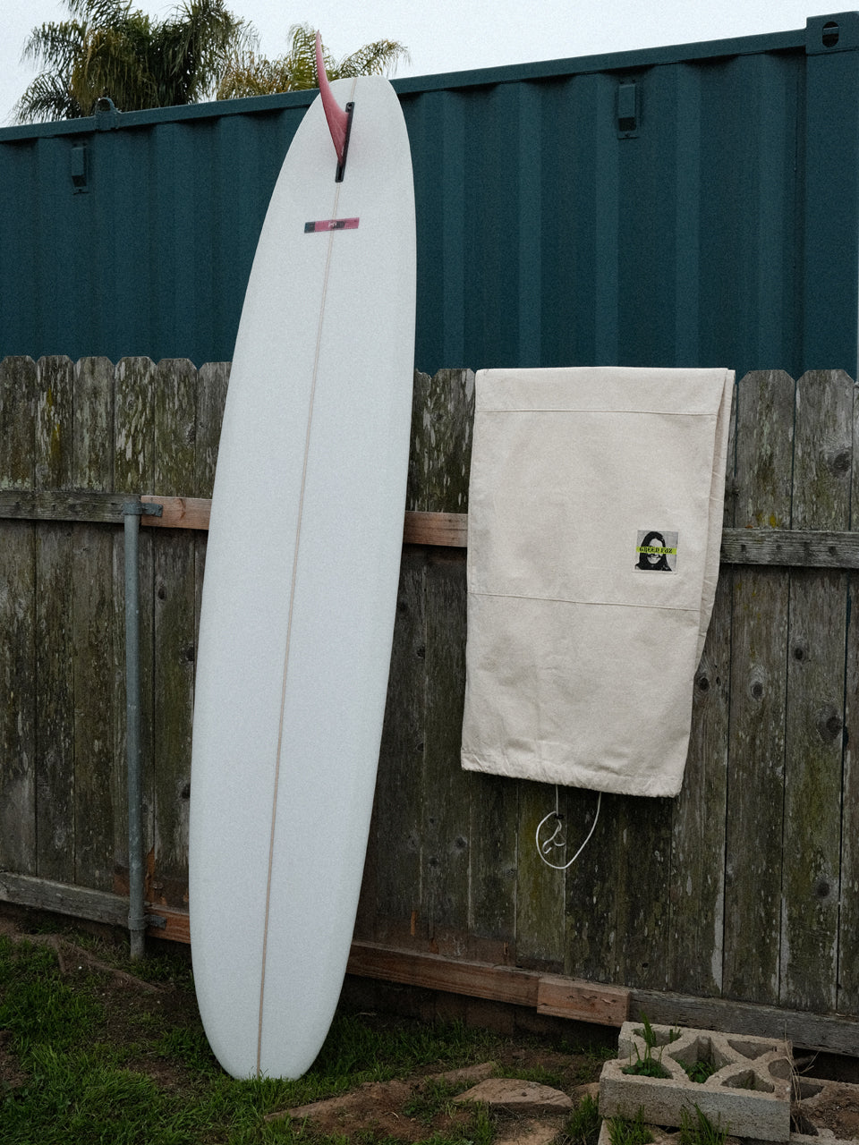 Blanco Canvas Board Bag Longboard // Green Fuz Surf Co