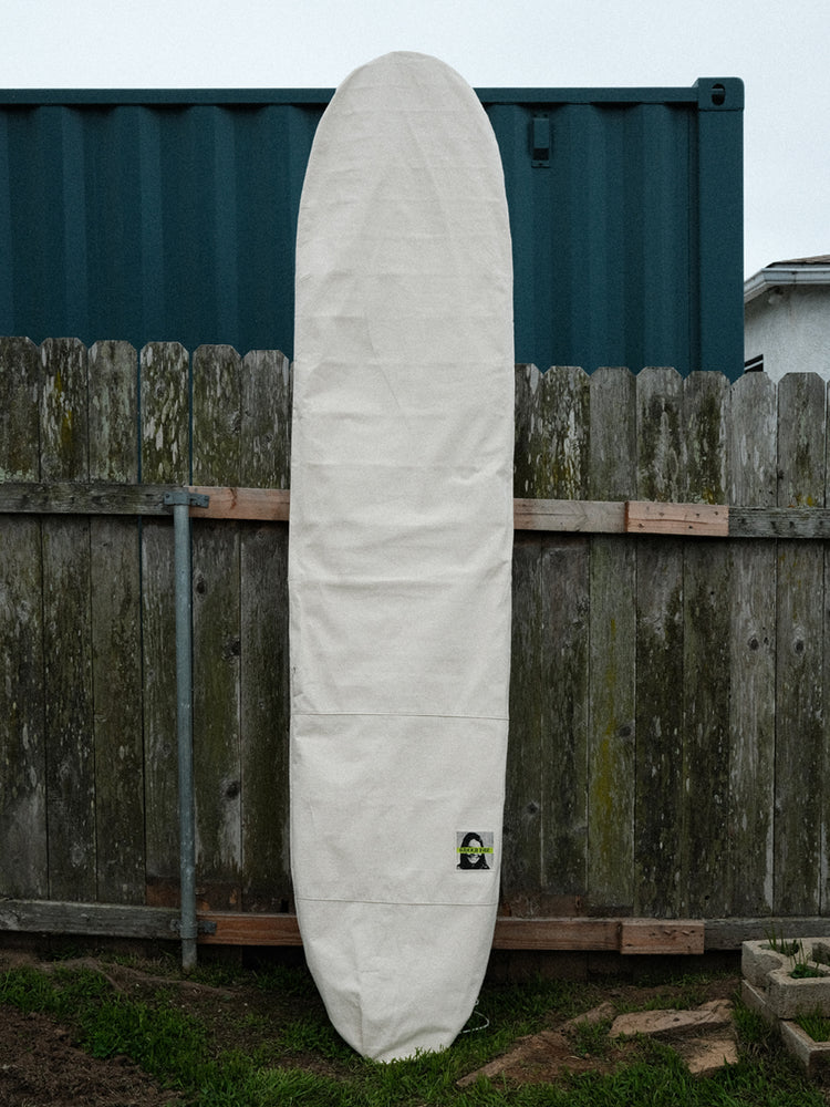 Green Fuz Natural Canvas Longboard Bag