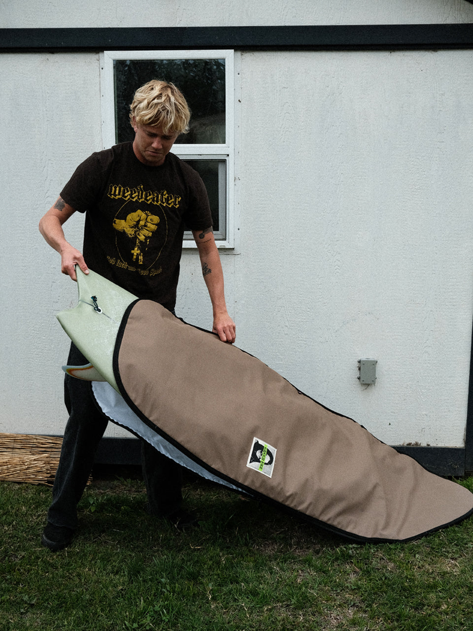 Satellite Surfboard Bag Hybrid // Green Fuz Surf Co