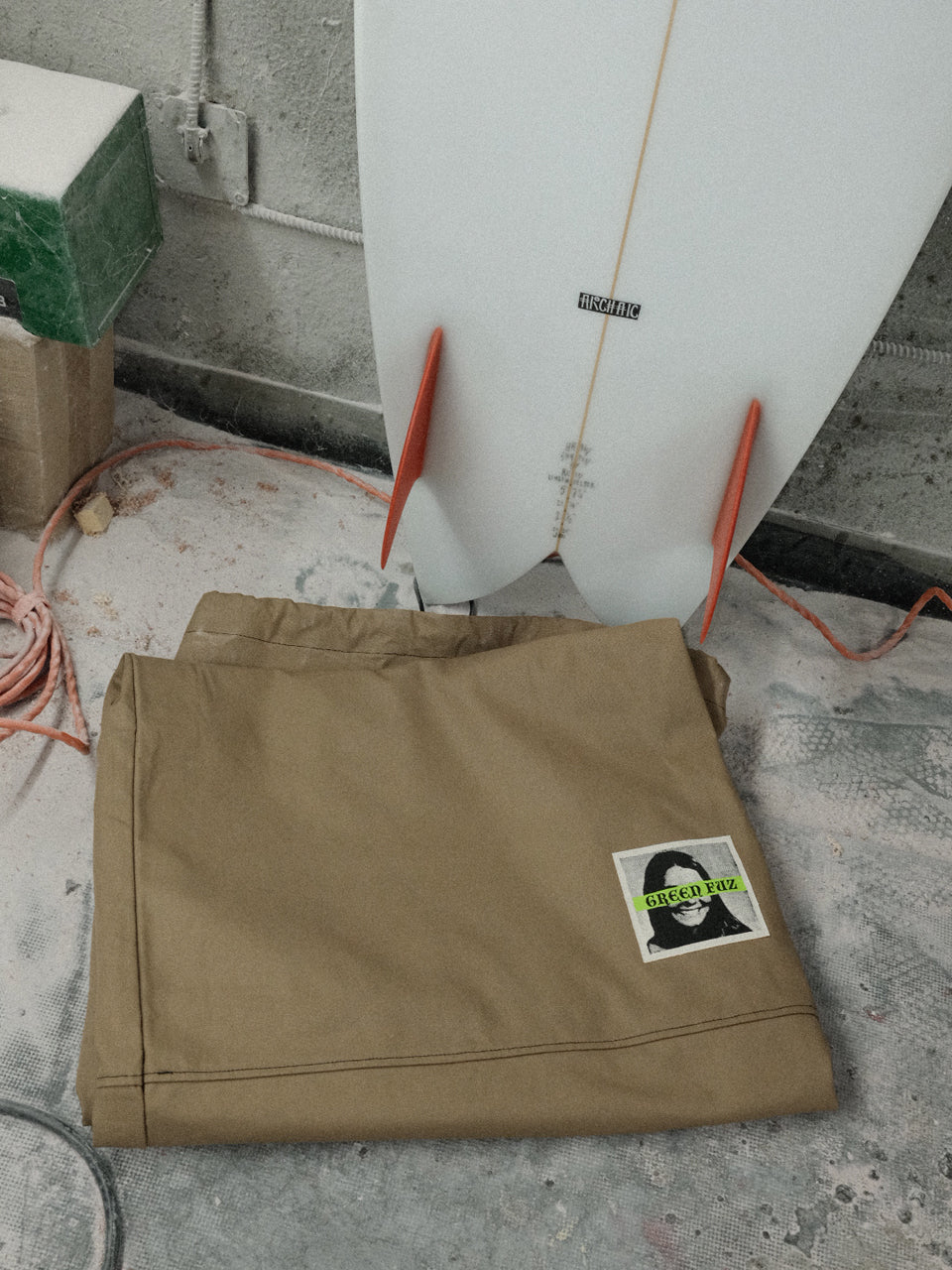 Surplus Canvas Board Bag // Green Fuz Surf Co