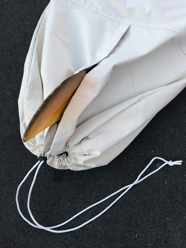 Blanco Canvas Board Bag Longboard // Green Fuz Surf Co