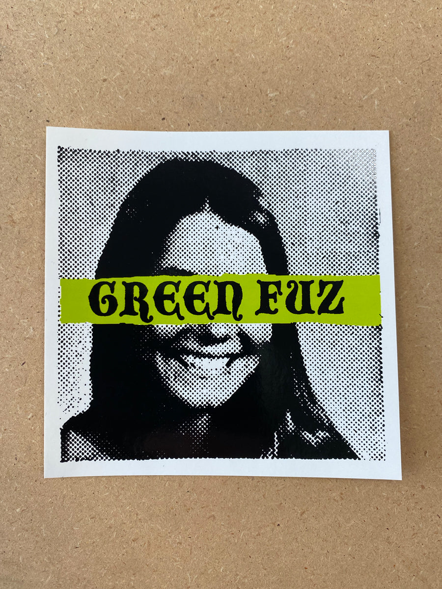 Green Fuz Sticker